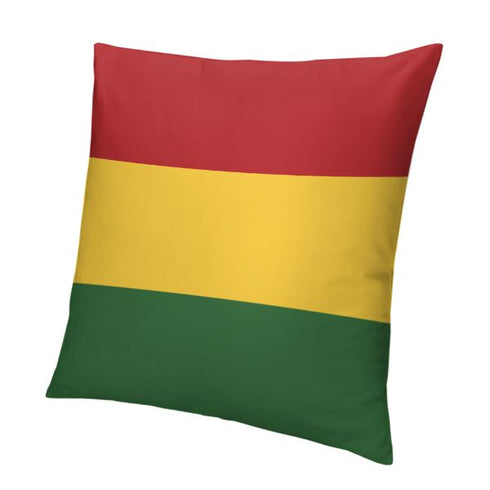 Rasta Flag Throw Pillow - CaribeHeart Rasta